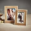 Ribbed Mango Wood Frame w/ White Bone inside border
